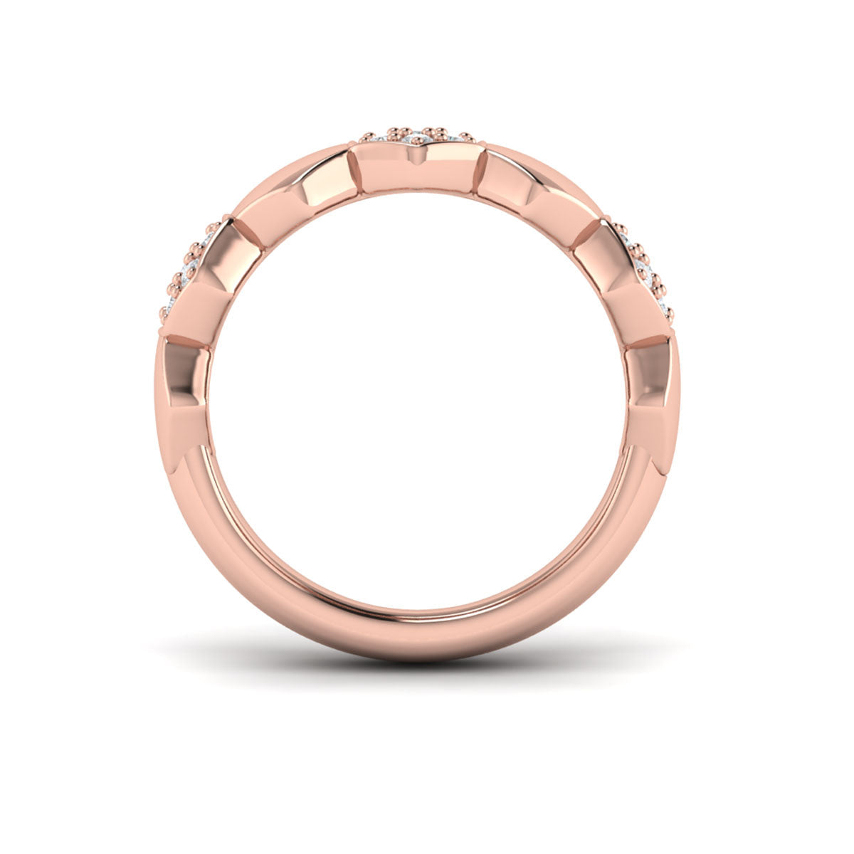 Alternating Diamond Cluster Honeycomb Ring