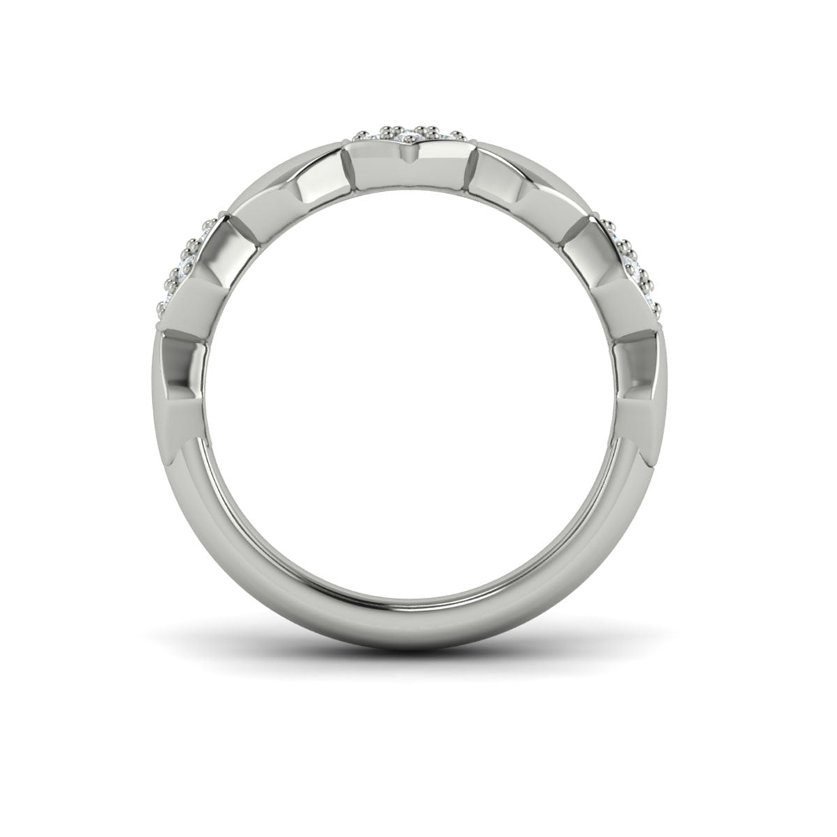 Alternating Diamond Cluster Honeycomb Ring