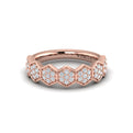 Diamond Cluster Honeycomb Ring