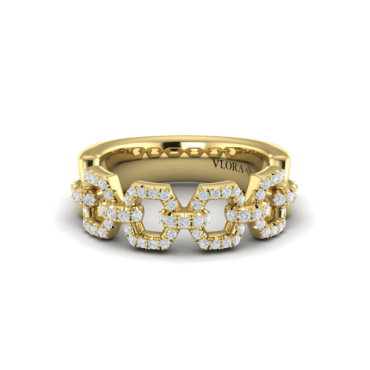 Diamond Link Ring