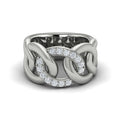 Diamond Interlaced Ring