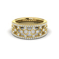 Diamond Open Weave Ring