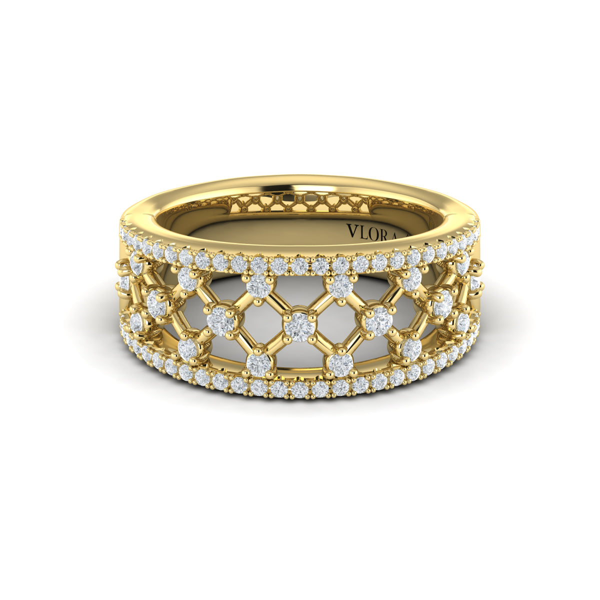 Diamond Open Weave Ring