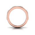 Diamond Open Honeycomb Link Ring