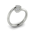 Diamond Cluster Honeycomb Wrap Ring