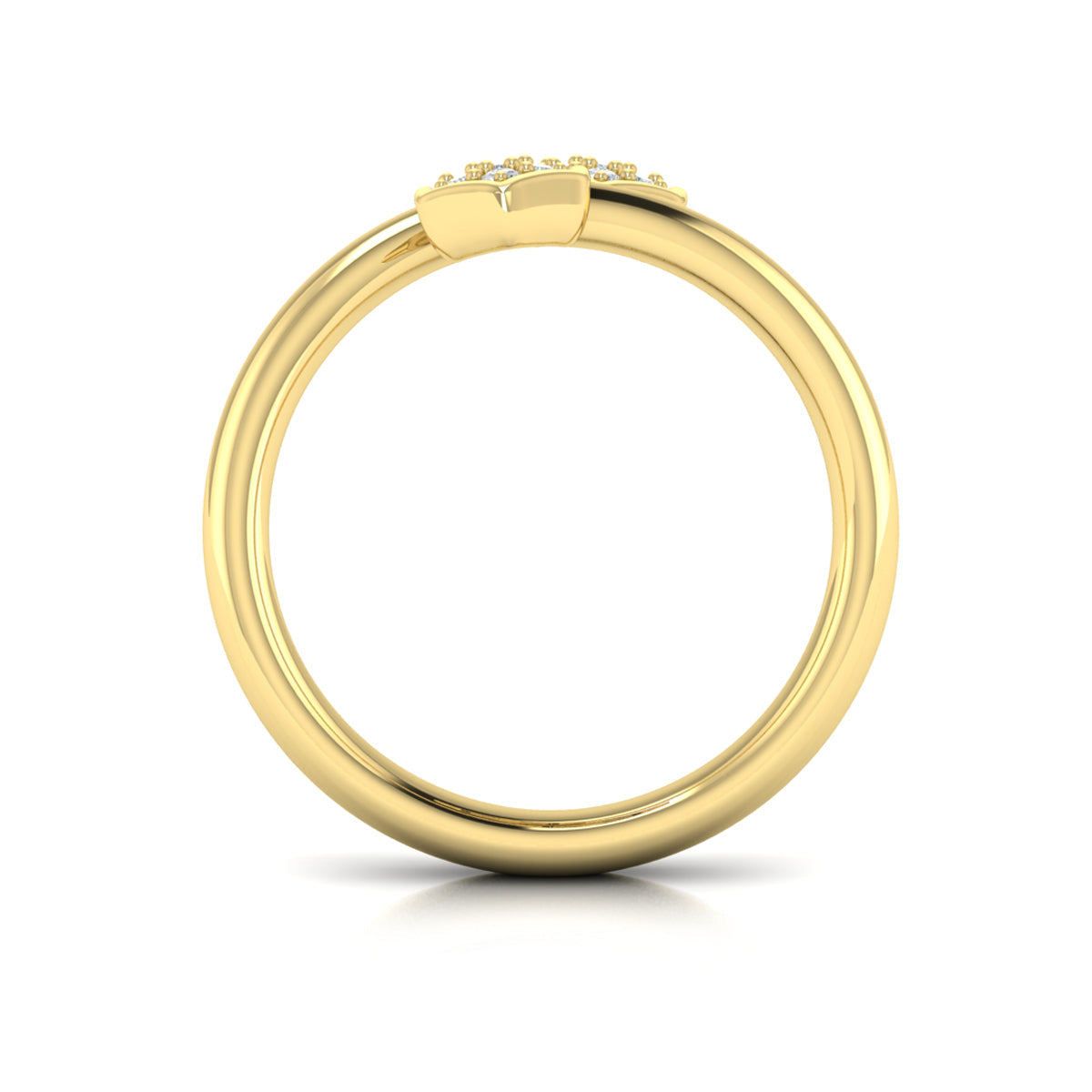 Diamond Cluster Honeycomb Wrap Ring
