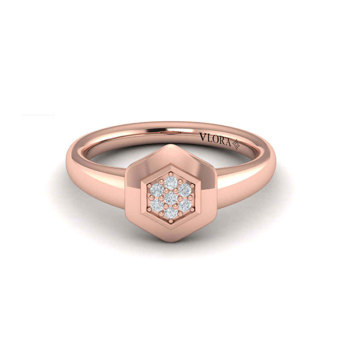 Diamond Cluster Single Honeycomb Ring