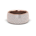 Diamond Multi-Row Statement Ring