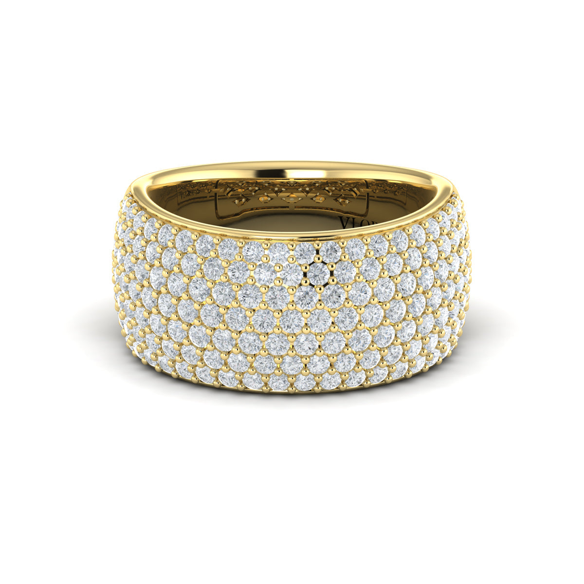 Diamond Multi-Row Statement Ring