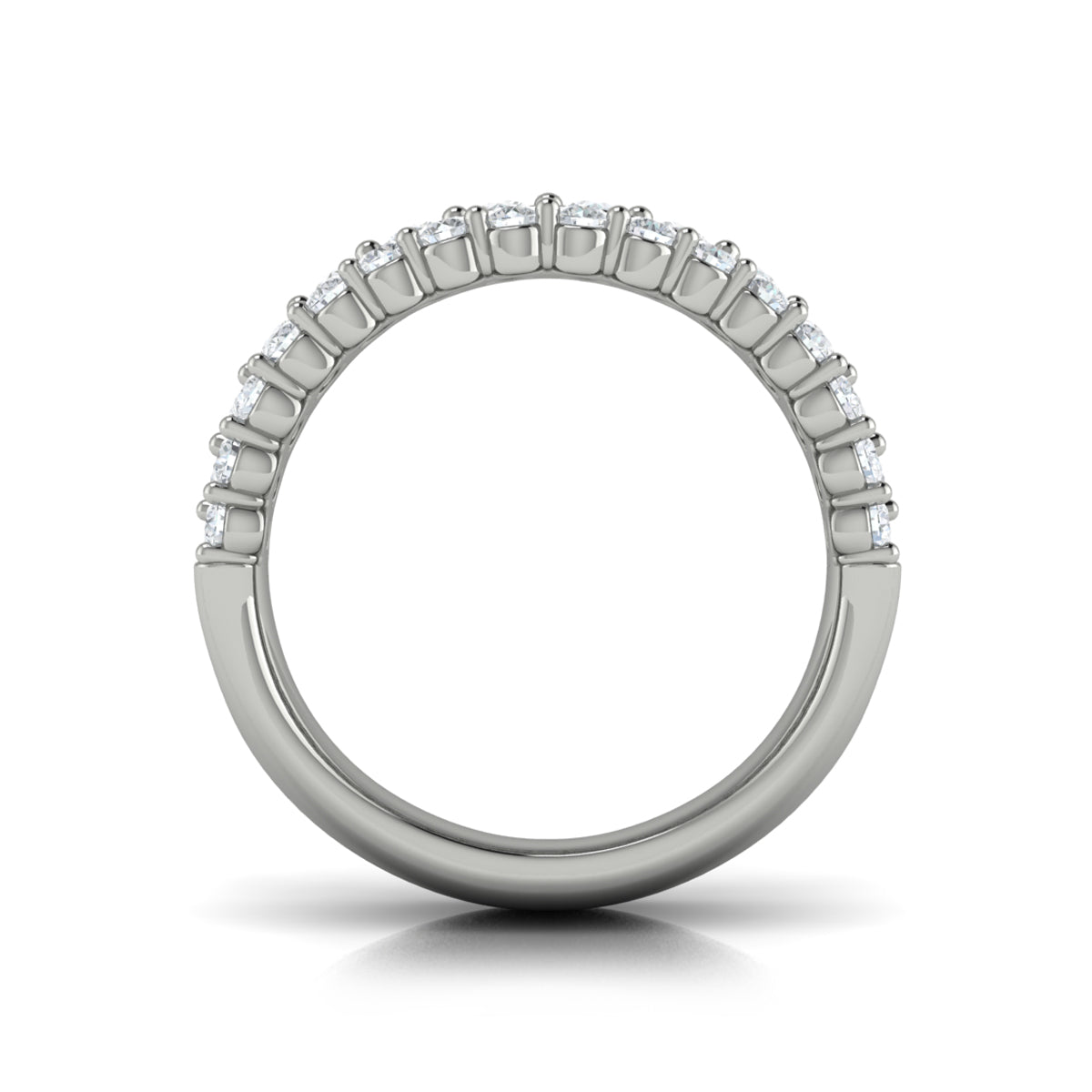 Diamond and Emerald Multi-Row Statement Ring