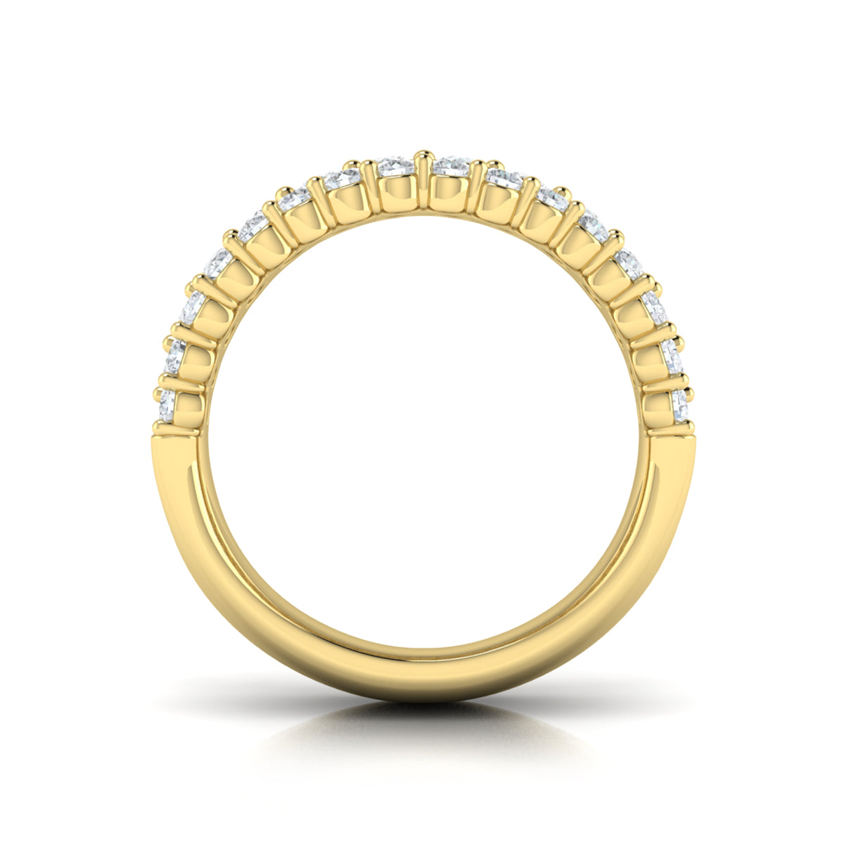 Diamond and Emerald Multi-Row Statement Ring