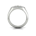 Center Star Diamonds and Bezel Signet Ring