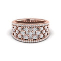 Diamond Open Weave Ring