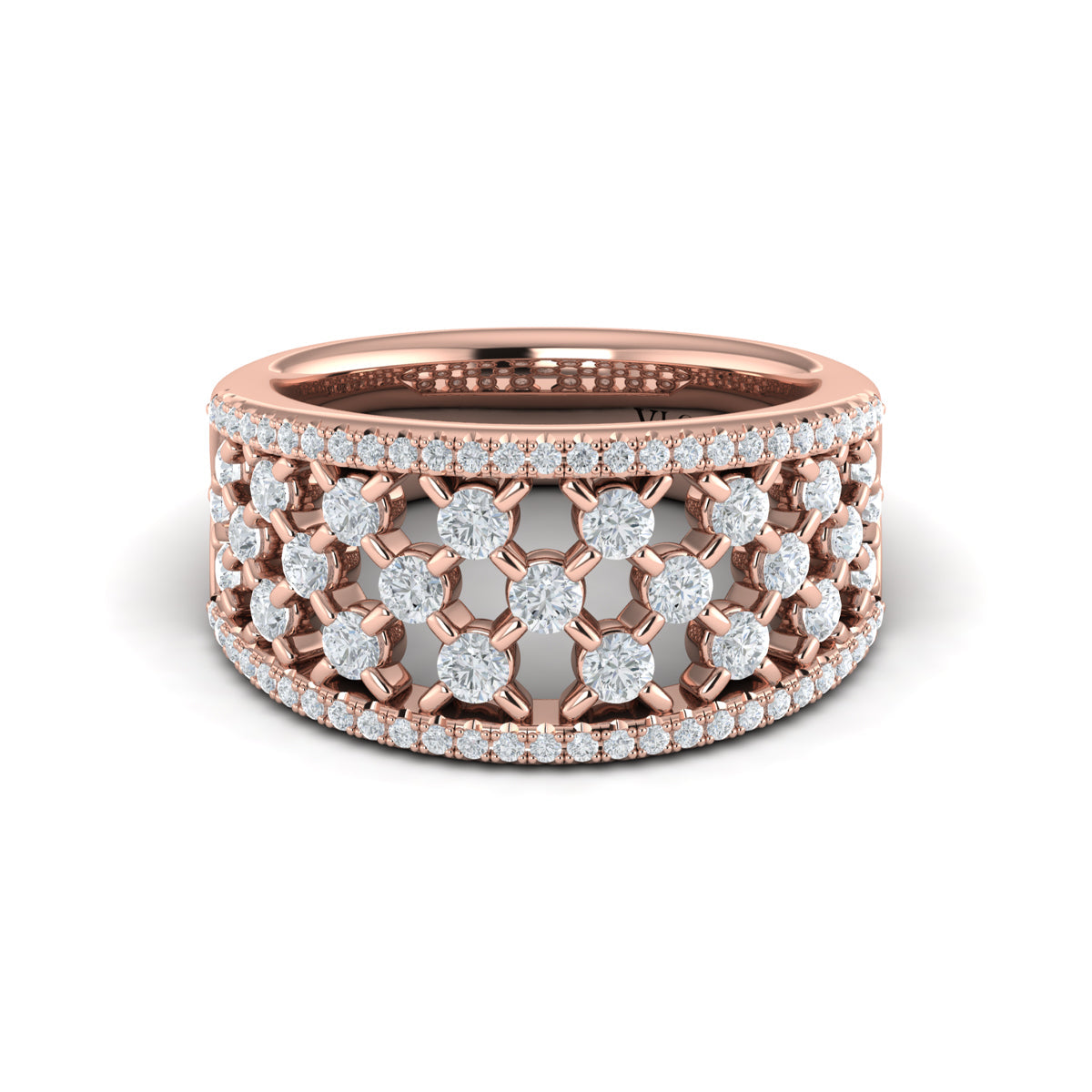Diamond Open Weave Ring