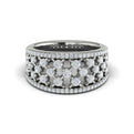 Diamond Open Weave Ring