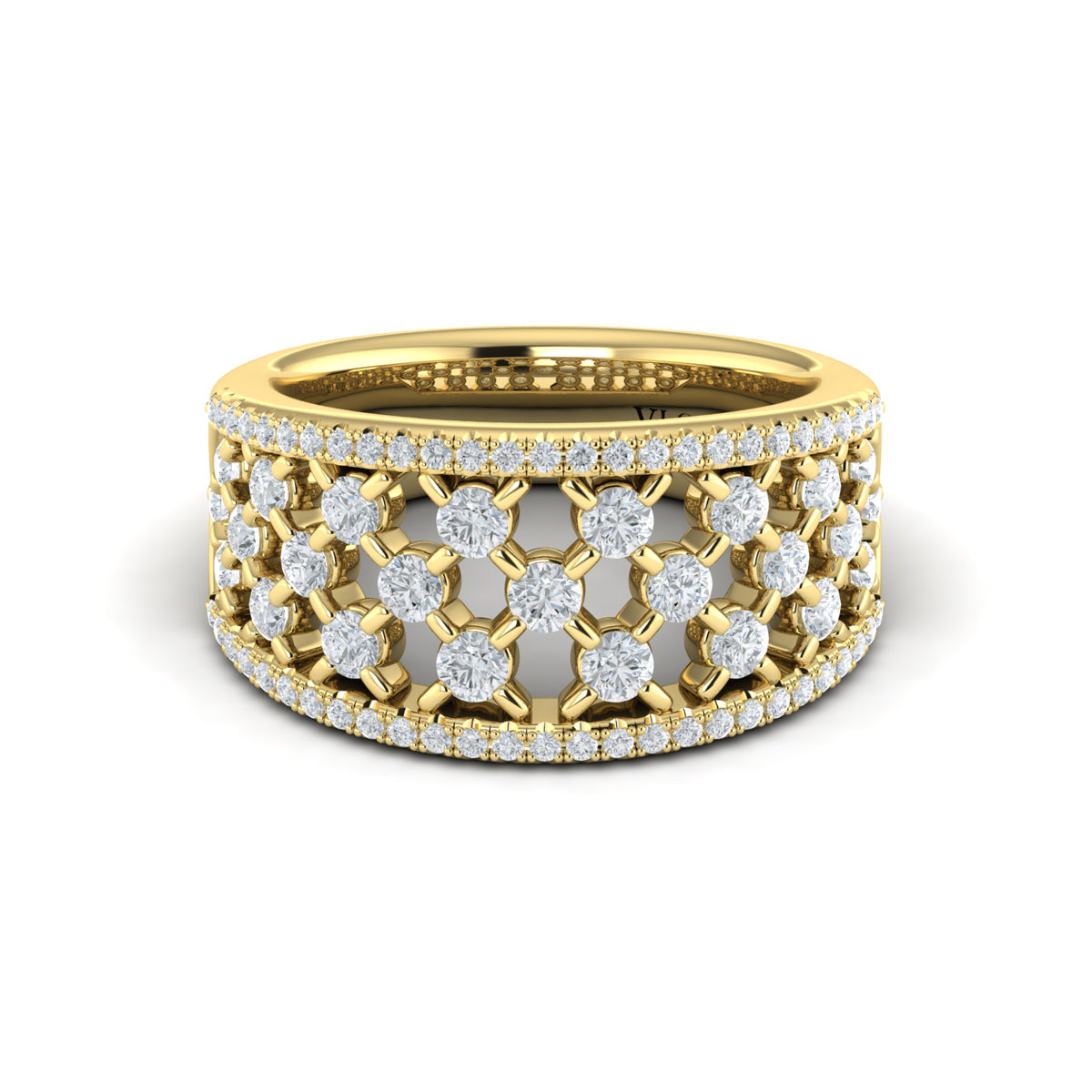 Diamond Open Weave Ring