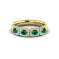 Diamond and Emerald Statement Ring