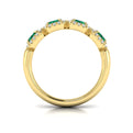 Diamond and Emerald Statement Ring