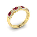 Diamond and Ruby Statement Ring