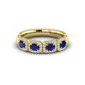 Diamond and Sapphire Statement Ring