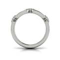 Diamond Accent East West Open Oval Link Ring