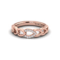 Diamond Accent Open Multi Tear Drop Link Ring