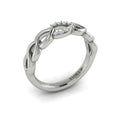 Diamond Accent Open Multi Tear Drop Link Ring