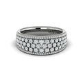 Diamond Multi-Row Statement Ring