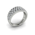 Diamond Multi-Row Statement Ring