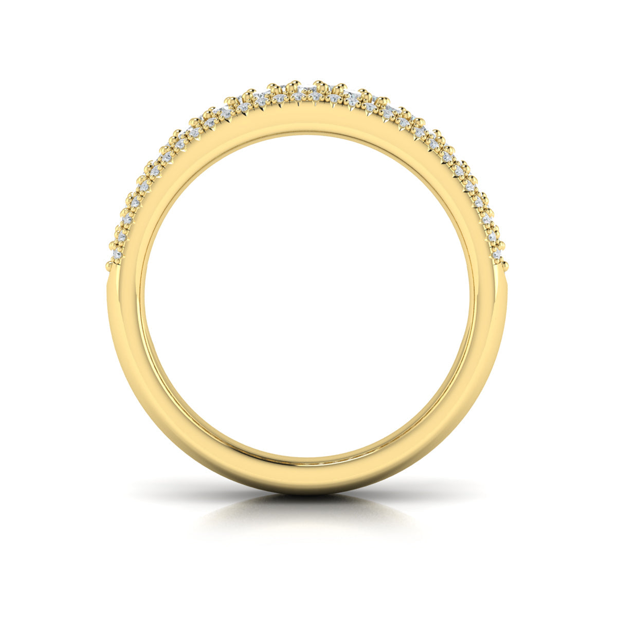 Diamond Multi-Row Statement Ring