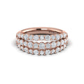 Diamond Double Row Statement Ring