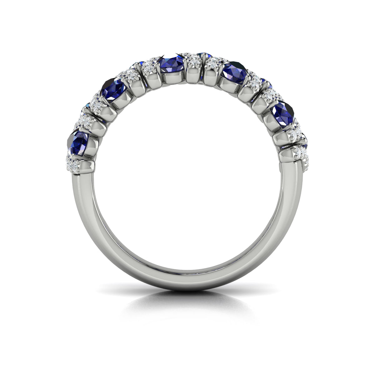 Multi Diamond and Sapphire Statement Ring