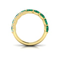Multi Diamond and Emerald Twist Statement Ring