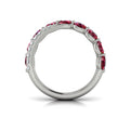 Multi Diamond and Ruby Twist Statement Ring