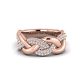 Alternating Diamond Twist Ring