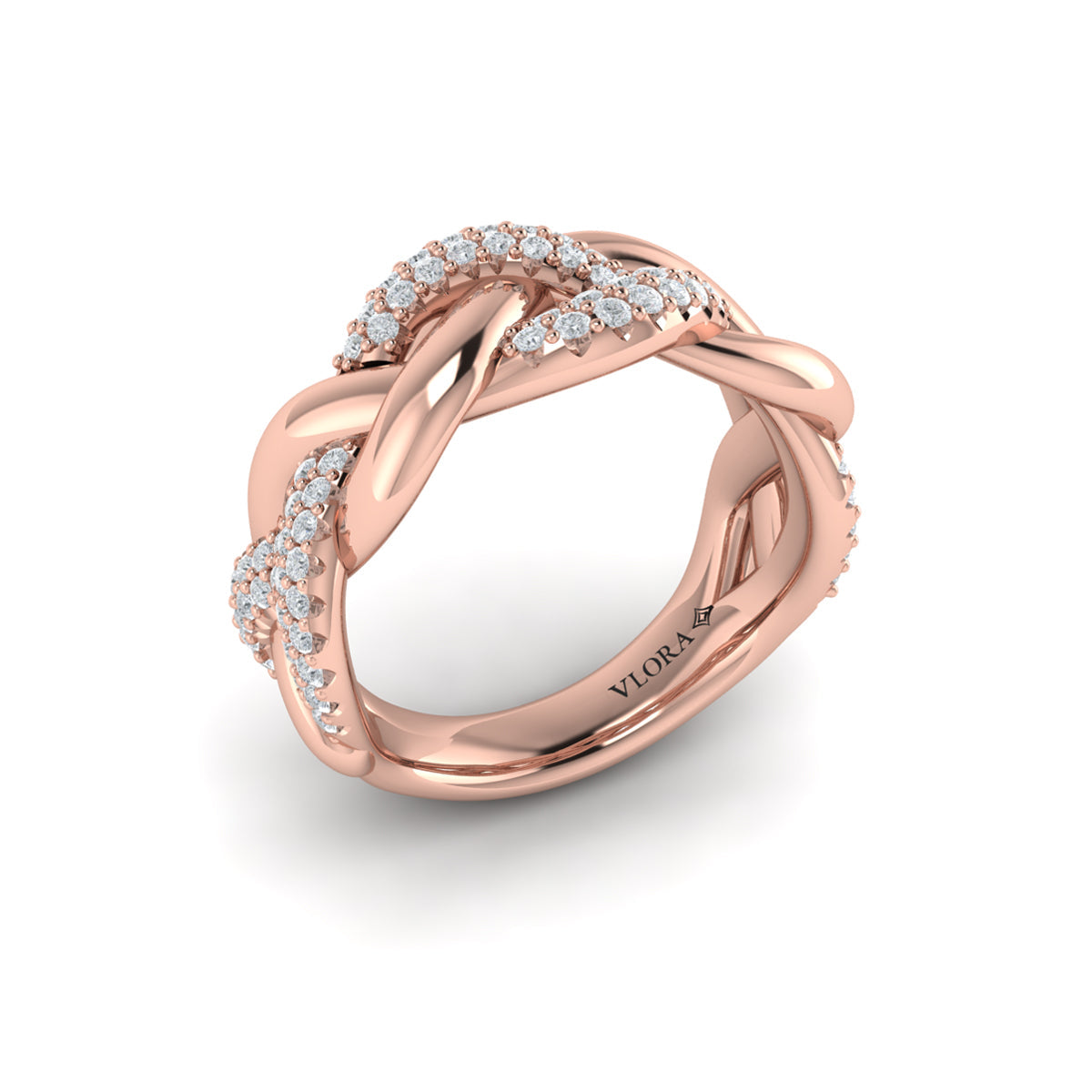 Alternating Diamond Twist Ring