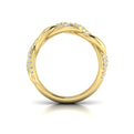 Alternating Diamond Twist Ring