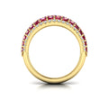 Diamond and Ruby Multi-Row Statement Ring