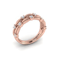 Double Madeleine Ring with Sanded Finish