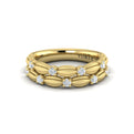 Double Madeleine Ring with Sanded Finish