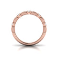 Triple Madeleine Ring with Sanded Finish