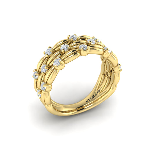 Triple Madeleine Ring