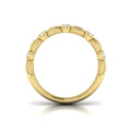 Triple Madeleine Ring with Sanded Finish