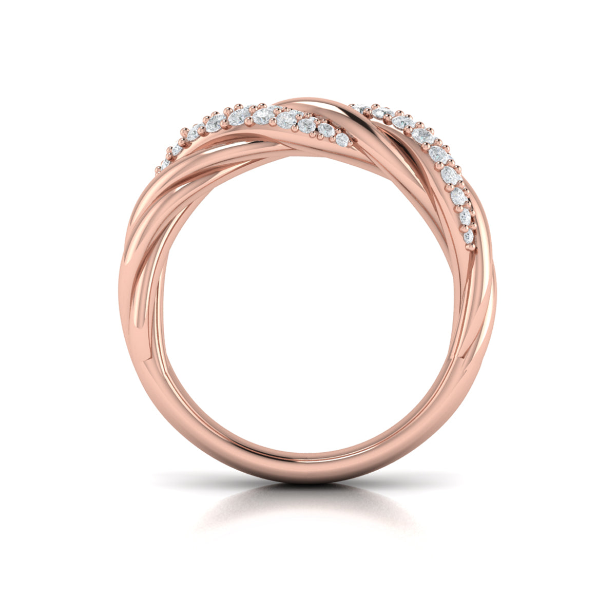 Conch Double Twist Ring