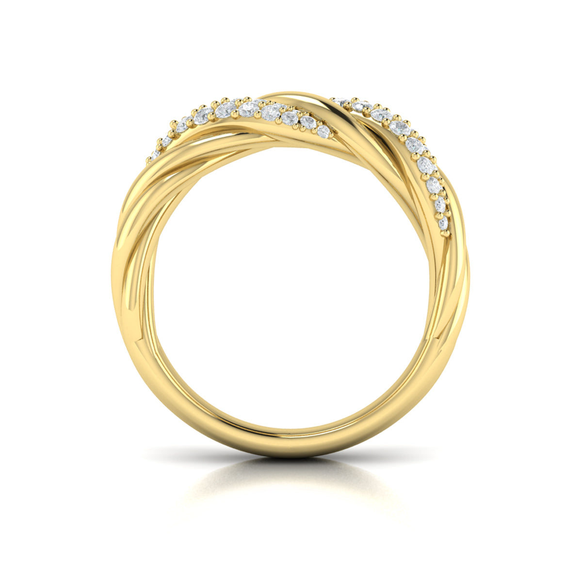 Conch Double Twist Ring