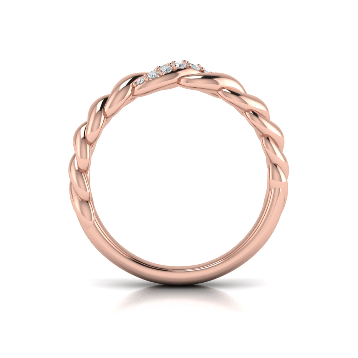 Delicate Conch Twist Ring
