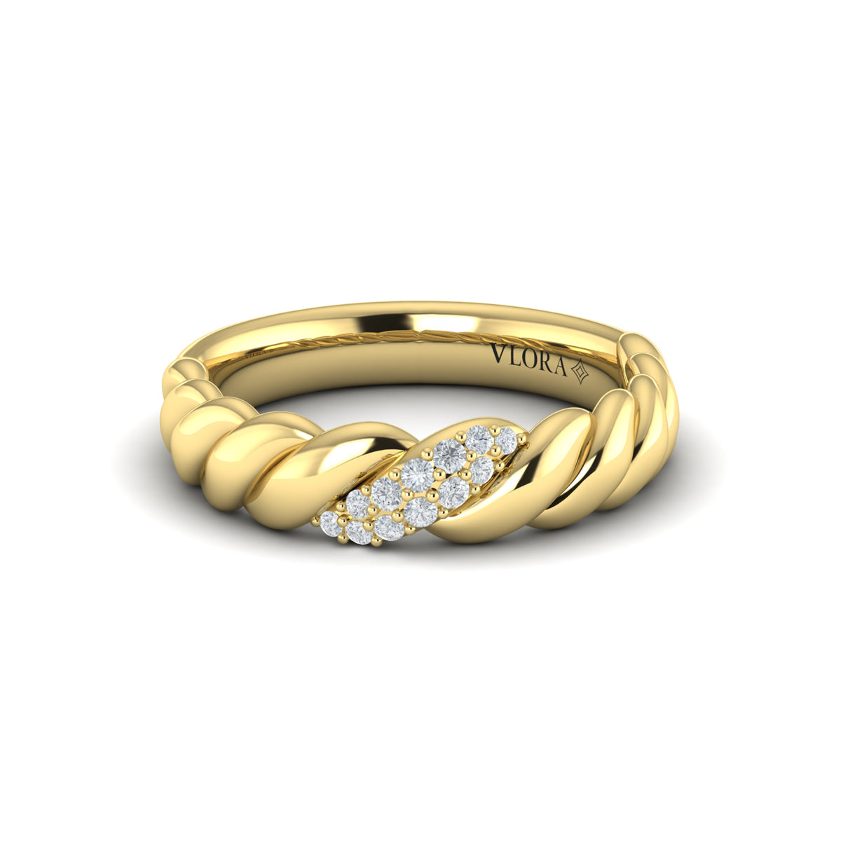 Delicate Conch Twist Ring