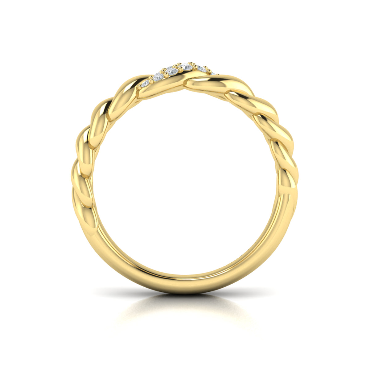 Delicate Conch Twist Ring