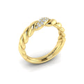Delicate Conch Twist Ring