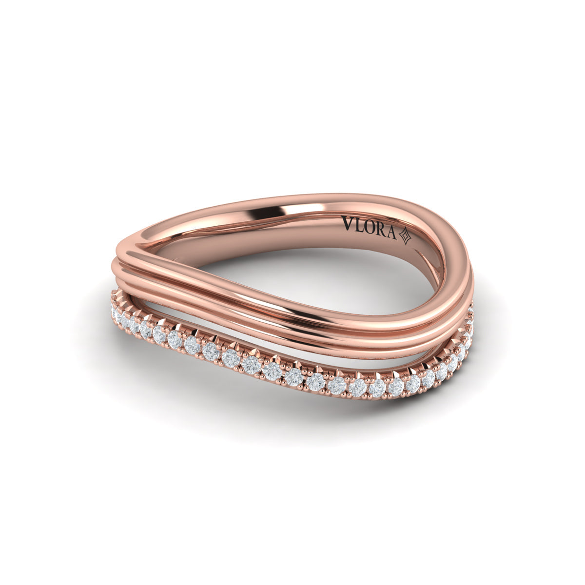 Double Wave Ring